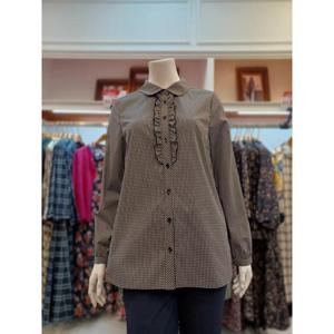 앤디스클라인 세이브존07 앞프린 체크 봄,가을블라우스 A2NAB406A