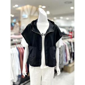 소고 세이브존01 루즈핏 후드 집업 조끼 TJ2VA02BK