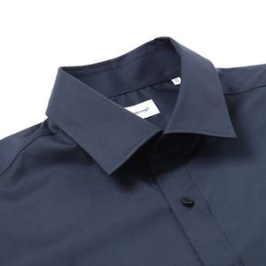 [밴브루 슬림핏] BMSSL1-113BK  솔리드 와이드카라셔츠 [4계절용]