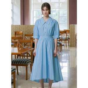 올리브데올리브 셔츠형 플레어 원피스 OW4MO432