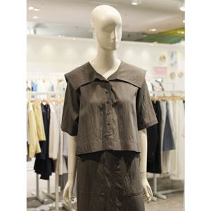 SOUP 숲 세일러카라 반팔 셔츠 (SA5SS86)