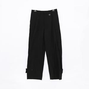 우영미 벨트라인 사각로고 4포켓 폴딩 남성 팬츠 W233PT06926B