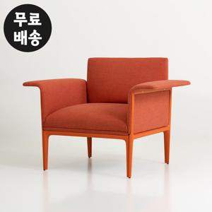 뷰즈 패브릭 쇼파 1인용 소파 거실 일인용(오렌지)