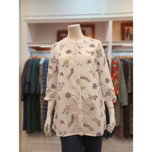 앤디스클라인 세이브존07 자수 면 블라우스 A2NAB403A