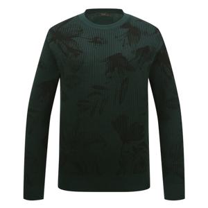 [링스] 남성 플라워 자카드 라운드 스웨터 L11D3SR221_GN