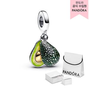 [판도라(주얼리)][백화점 보증서 제공]아보카도 더블 댕글 참_763405C01
