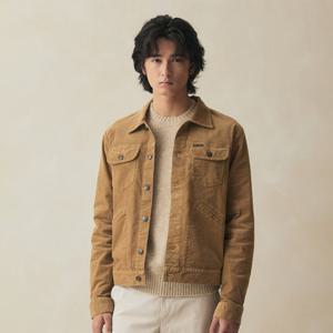 [브룩스브라더스] 15W 코듀로이 트럭커 재킷 (베이지) (BBOTMM32224EW)