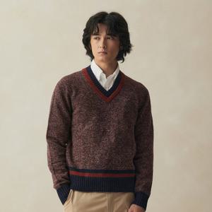 [브룩스브라더스] 트위드 패턴 테니스 스웨터 (멀티) (BBWNMM38807EW)