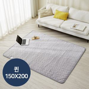 눕자 카본 탄소매트 전기장판 극세사그레이 퀸 150X200