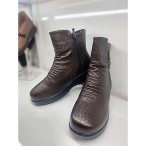 리바디 세이브존03 리바디 천연소가죽 셔링 기모 앵클부츠   5.5cm 65279 AG2024RV0353AG