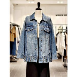 보브 VOV 아일렛 디테일 데님 자켓 (7114355381)