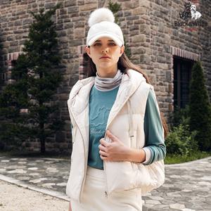 [블랙앤화이트] 여성 오버핏 헤비 다운 베스트 1024LXWP_IVORY