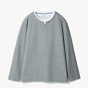 STCO 세이브존04 레이어드 슬릿넥 티셔츠 1TS25102S