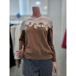 올앤선드리 세이브존06 자가드레터링 니트 A4WAK336