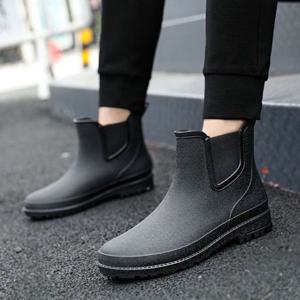 발편하고 유연한 남성 장마 대비 레인부츠 숏 장화