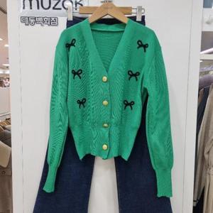 무자크 DP01 Tgz155리본가디건 Mp2wkc02