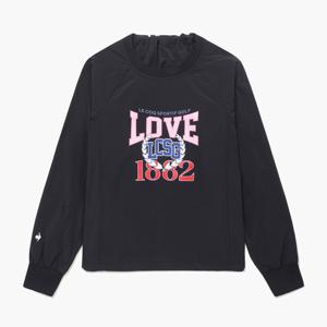 [르꼬끄골프] 여성 홑겹 라운드 우븐 티셔츠 (GQ122LRL11)