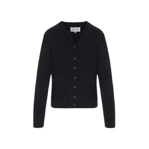 메종마르지엘라 워시드 램스 울 가디건 네이비 여성 S51HP0015 M13058 511