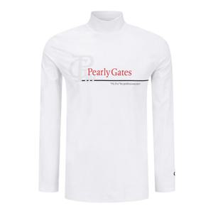 [파리게이츠] (511D1TI402)남성 배색 로고 모크넥 냉감 긴팔 티셔츠