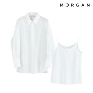 모르간 실크모달 롱셔츠+이너탑