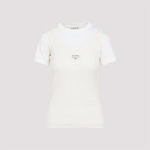 아크네 스튜디오 반팔 티셔츠 AL0436 AEG OFF WHITE DOM