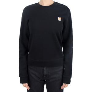 메종키츠네 여성 폭스헤드 레귤러 맨투맨 블랙 LW00302KM0001 P199