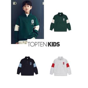 [탑텐키즈]MKF1TR1203 남아) 더블니트 하프넥 스웨트셔츠