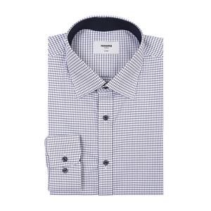 [레노마] RZRSG0-041NY 긴소매 일반핏 네이비 스판 원도우체크 배색