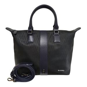 [에스콰이아]24 신상 뉴 로고 패턴 고급 원단 데일리 경량 여성 토트 크로스백 ECDFHB649BK