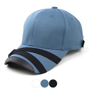 [디꾸보]쿨맥스 브림 끈 장식 배색 볼캡 모자 ET804NE