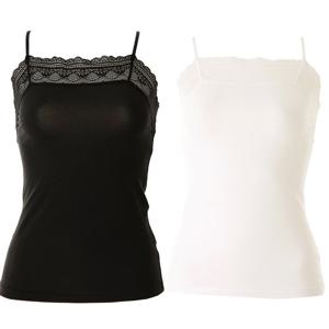 이너 레이스 파인옷 레이어드 면모달 스트레치 여성 끈나시 런닝 WLG2529