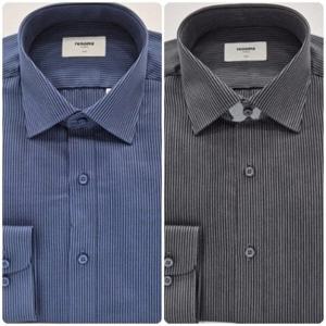 [레노마셔츠]슬림핏/긴소매/투톤 스트라이프 긴팔 셔츠 ROFSLP96