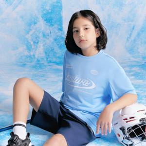 [내셔널지오그래픽키즈]K252UTS913 프로즌 에어로쿨 메쉬 반팔 BLUE