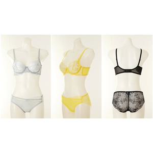 [비너스] (OBR5935C D+OPT5935S) 밀착감이 좋은 보타닉 엣지 포인트브라 전체 레이스팬티 세트