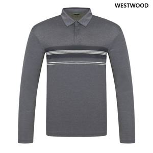[웨스트우드] 남성 가로배색 카라 티셔츠_WP1MCTP409 MG