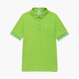 [르꼬끄골프] 여성 소매배색 골지 반팔 티셔츠 (GQ122LTS34)