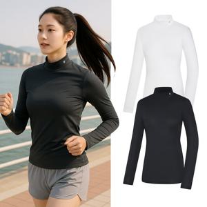 콜핑 여성 아이스본 흡습속건 냉감 이너 등산 긴팔 반목 티셔츠 KSC486TT0W