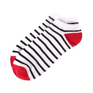 남자 잔링글 발목양말 흰빨1족