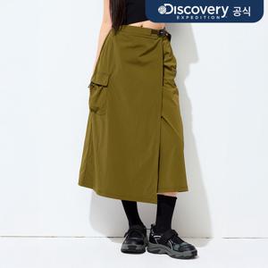 [디스커버리] 프레시벤트 여성 카고포켓 랩 스커트 (D/OLIVE) DWSK96053-OLD