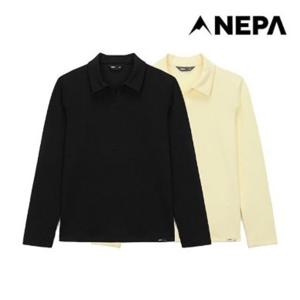 [네파] 7K25240 여성 골지 긴팔 폴로 티셔츠