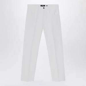 펜디 화이트 스트레이트 코튼 데님 진 FLP288AUAH F0QA0