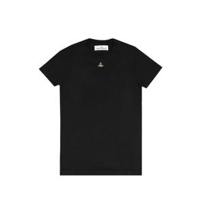 비비안웨스트우드 3G010017 J001M N401 여성 자수 로고 오브 페루 티셔츠 블랙