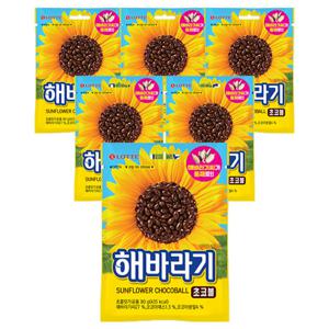 롯데제과 해바라기초코볼80gx6개