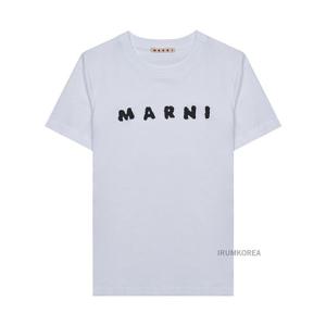 [마르니] SS25 여성 프린트 로고 티셔츠 THJE0293P8 USCX42 SLW01