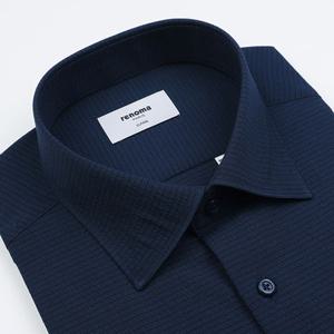 [레노마 일반핏 반소매] RPUSG0-207DN 다림질이 필요없는 서커스판 솔리드 남방[밑단일자]