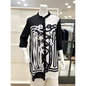 소고 세이브존01 프린트 롱 블라우스 AI2GA16