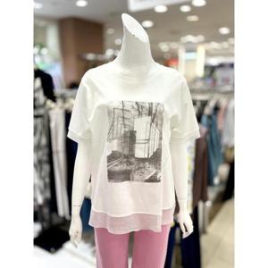 소고 세이브존01 메탈 포인트 프린트 반팔 티 셔츠 AI2TA12