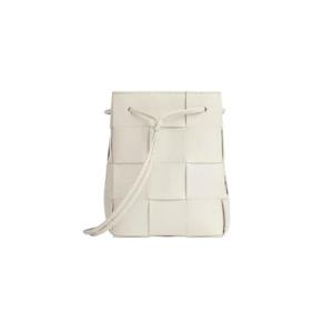 보테가 베네타 스몰 레더 카세트 버킷백 화이트 680218VCQC49009