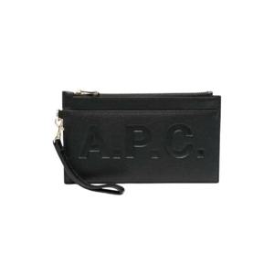 아페쎄 로고 파우치 블랙 PUABL-M63566-LZZ