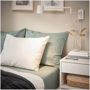 이케아 드발라 매트리스커버 그레이그린 90x200cm 침구 매트리스 커버